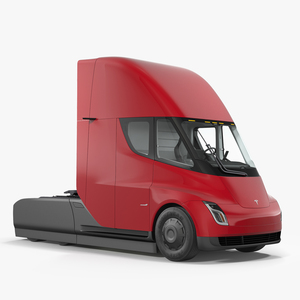 Tesla Semi Truck Simple Interior 3D