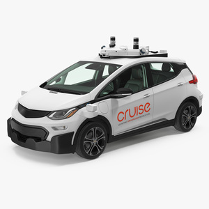 Chevy Bolt EV Cruise Self Driving Car 3D