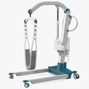 3D model Patient Lift with Leg Holder Rigged