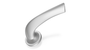 3D Door Handle Swivel Curved Metal