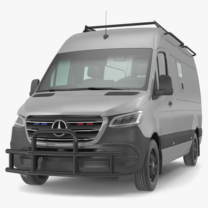 3D model Mercedes-Benz Sprinter Compact Van Simple Interior