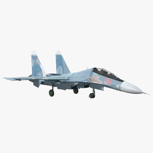 3D Su-30 Rigged for Maya