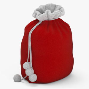 3D Santa Bag Fur model