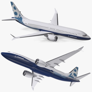 3D Boeing 737 Max 8 Scale Model model