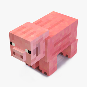 3D Minecraft Pig model