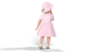 Baby Girl Outdoor Summer Dress Curious Fur 3D