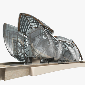 3D Louis Vuitton Foundation Building model