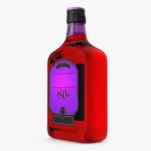 Rum Bottle 80 vol 3D