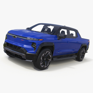 3D 2024 Chevrolet Silverado EV RST Blue