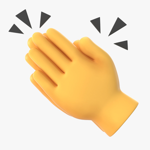 3D model Clapping Hands Emoji