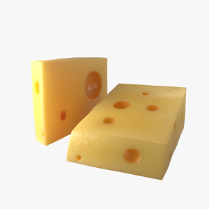 Cheese Wedge 3 3D model