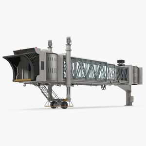 3D Airport Jetway Bridge Rigged model