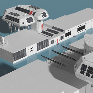 3D Arctic Research Station model