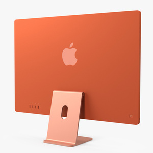 Apple iMac 2021 Orange 3D