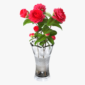 Flower Bouquet in Vase 3D