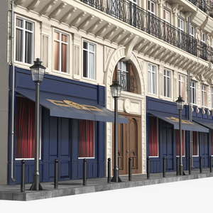 3D model Parisian Street