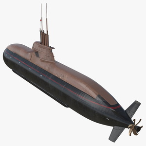 3D HDW Class 212A Submarine Wet model