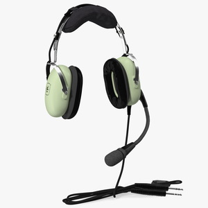 3D David Clark Aviation Headset Hanging