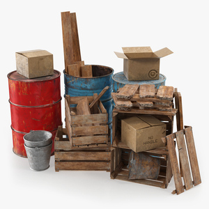 3D model Scrap Stacked Debris