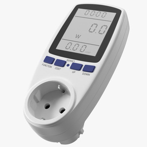 3D Electricity Usage Monitor EU Plug model