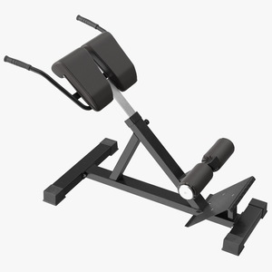 3D Hyperextension Bench Black