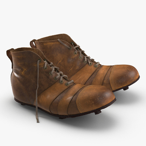 Vintage Football Boots 3D