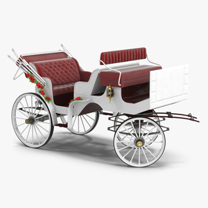 3D Wedding Carriage Rigged model