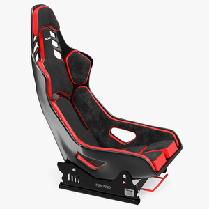 3D RECARO Podium CF Red Racing Seat with Sliding Mount