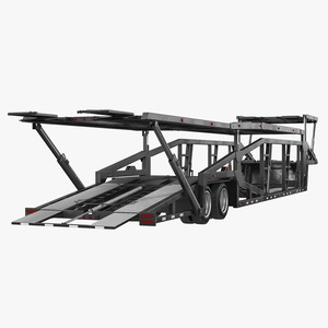 3D Car Hauler Trailer Generic