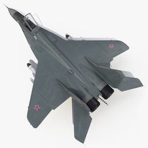 MiG 29KR Fulcrum D Russian Navy with Armament Rigged 3D