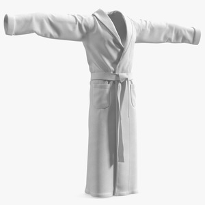 Spa Bathrobe T-Pose 3D model