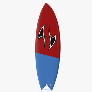 Surfboard Fish Tail 3D model