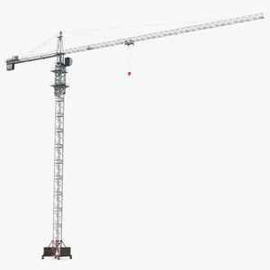 3D model Construction Tower Crane Rigged for Cinema 4D