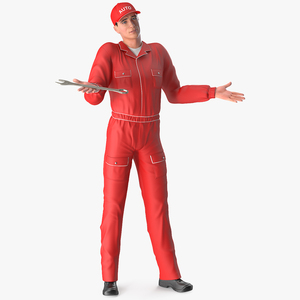 3D model Auto Mechanic Shrugs