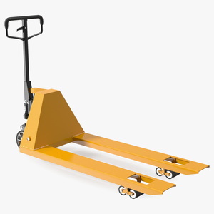 Yellow Industrial Pallet Jack 3D model