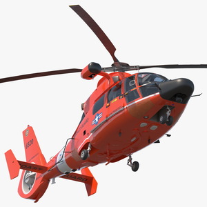 Eurocopter MH 65 Dolphin Coast Guard Rigged for Maya 3D