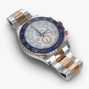 Rolex Yachtmaster II Oyster Steel and Gold 3D