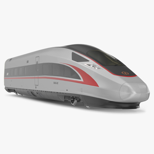 CR400 Fuxing Train Locomotive Tail 3D model