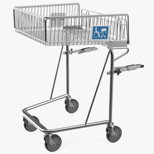 Shopping Cart for Disabled Persons 3D model