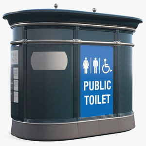 3D Public Toilet model