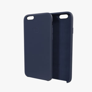 3D iPhone 6 Plus Leather Case Blue