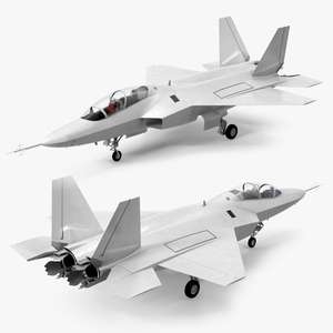 3D Mitsubishi X2 Shinshin Aircraft