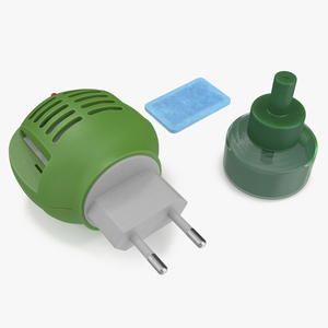 3D model Electric Mosquito Repellent Set Green Disassembled