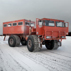 Antarctica Snow Vehicle Rigged for Cinema 4D 3D model