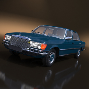 3D model Mercedes Benz 350 SE Blue