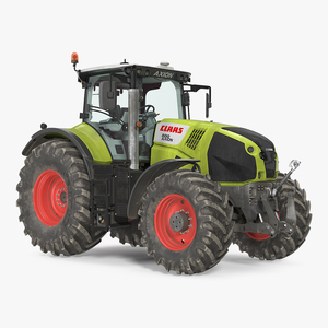 Claas Axion 800 Tractor Dirty 3D model