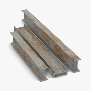 Iron Beams Set 3D model