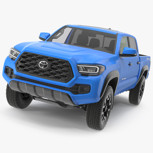 3D Toyota Tacoma TRD Off Road Voodoo Blue 2021 model