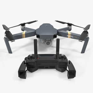 DJI Mavic Pro Quadcopter with Remote Controller 3D