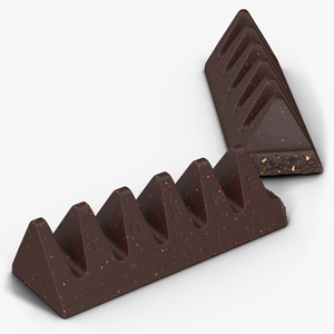 Toblerone Dark Chocolate Split Bar 3D model